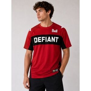 NWT Overwatch League Toronto Defiant Jersey Mens Large Red Esports Gaming Shirt